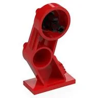 Mech Leg, Right, with Black Pin, Red
