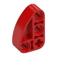 Technic Beam 2 x 3 L-Shape with Quarter Ellipse Thick, Red