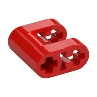 Technic Connector 2 x 2 with 1 x 1 Cut-Out with Axle Holes, Red