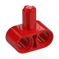 Technic Beam 1 x 2 with Axle on Side, Red