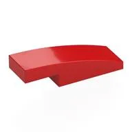 Brick Curved 3 x 1 x 2/3, Red