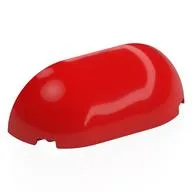 Brick Round, Curved Triple 2 x 6 x 1 2/3, Red