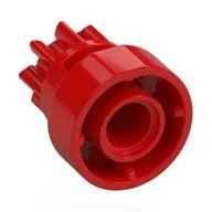 Technic Gear 8 Tooth with Clutch on One Side, Red
