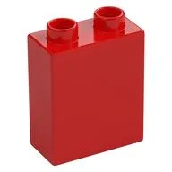 Duplo Brick 1 x 2 x 2 with Bottom Tube, Red