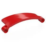 Technic Panel Curved 3 x 9 x 2 Tapered, Left, Red