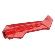 Fin Jagged with Axle Hole, Red