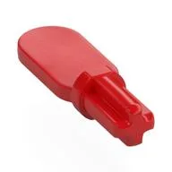 Technic Axle with Oval Panel, Red