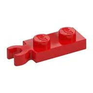 Plate Special 1 x 2 with Clip Vertical on End, Red