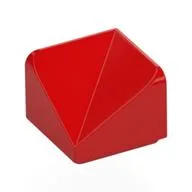 Brick Sloped 30° 1 x 1 x 2/3 Double Concave, Red