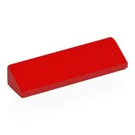 Brick Sloped 30° 1 x 4 x 2/3, Red