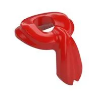 Minidoll Neckwear Scarf Wrapped Around Neck, Red