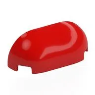 Brick Round, Curved Triple 1 x 3 x 1, Red