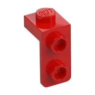 Bracket 1 x 1 - 1 x 2, Red