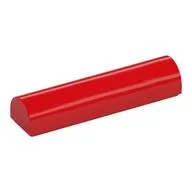 Brick Curved 1 x 4 x 2/3 Double, No Studs, Red