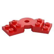 Plate Angled 2 x 2 with Step and Hole in Center, Red