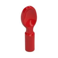 Equipment Cutlery - Spoon, Flat Bottom, Red