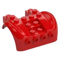 Vehicle Body, Wheel Arch / Mudguard 6 x 6 x 2 Curved Fenders [Plain], Red