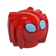 Insect, Spider 1 x 1 with Spider-Man Eyes Print (Trace-E), Red