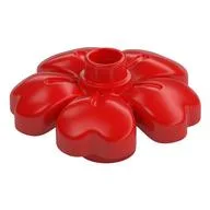 Duplo Plant, Flower with 1 Top Studs, Red