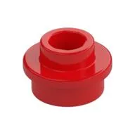 Plate Round 1 x 1 with Open Stud, Red