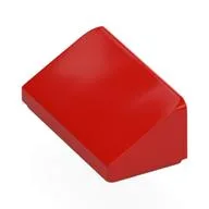 Brick Sloped 30° 1 x 2 x 2/3, Red