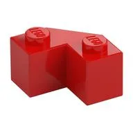 Brick Wedged 2 x 2 Facet, Red