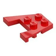 Wedge Plate 3 x 4 with Stud Notches [Reinforced Underside], Red