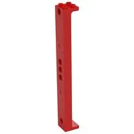 Support 2 x 2 x 13 with 5 Pin Holes, Red