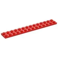 Plate 2 x 14, Red