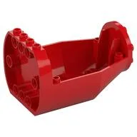Aircraft Fuselage Curved Forward 6 x 9 x 4 1/3 Bottom, Red