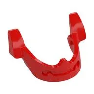Headwear Accessory Visor / Chin Guard, Red