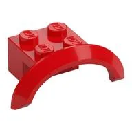Wheel Arch, Mudguard 4 x 2 1/2 x 1, Red