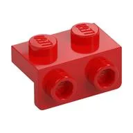 Bracket 1 x 2 - 1 x 2, Red