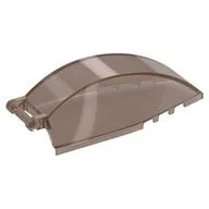 Windscreen 8 x 4 x 2 Curved with Handle, Trans-Brown