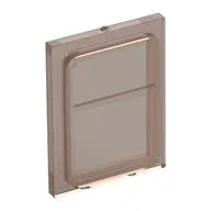 Glass for Train Door Lip On All Sides, Trans-Brown