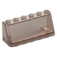 Windscreen 2 x 6 x 2, Thin Top, Trans-Brown