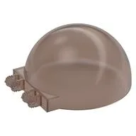 Windscreen 6 x 6 x 3 Canopy Half Sphere with Dual 2 Fingers, Trans-Brown