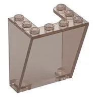 Windscreen 3 x 4 x 4 Inverted, Rounded Top Inside Edges, Cut-Out Bottom Inside Edges, Trans-Brown