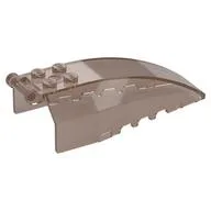 Windscreen 8 x 4 x 2 with 4 Studs and Handle, Trans-Brown