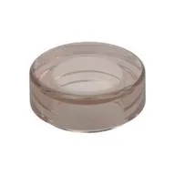 Tile Round 1 x 1, Trans-Brown