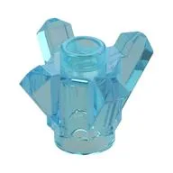 Rock 1 x 1 Crystal 4 Point, Trans-Light Blue
