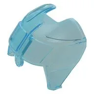 Glass for Aircraft Fuselage Curved Forward 6 x 8 Top, Trans-Light Blue