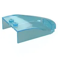 Windscreen 6 x 4 x 1 Curved, Trans-Light Blue
