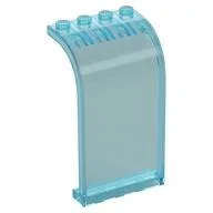 Panel 3 x 4 x 6 Curved Top, Trans-Light Blue