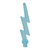 Wave / Lightning Angular, Single, Trans-Light Blue
