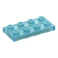 Plate 2 x 4, Trans-Light Blue