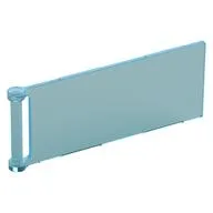 Flag 7 x 3 with Rod, Trans-Light Blue
