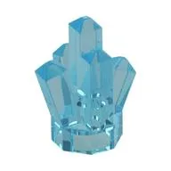 Rock 1 x 1 Crystal 5 Point, Trans-Light Blue