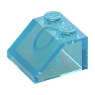 Brick Sloped 45° 2 x 2, Trans-Light Blue