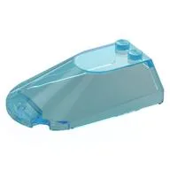 Windscreen 4 x 6 x 1 1/3, Trans-Light Blue